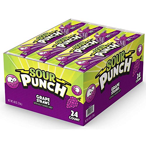Sour Grape Candy Straws Case
