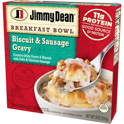 Frozen Biscuit and Sausage Gravy Bowls