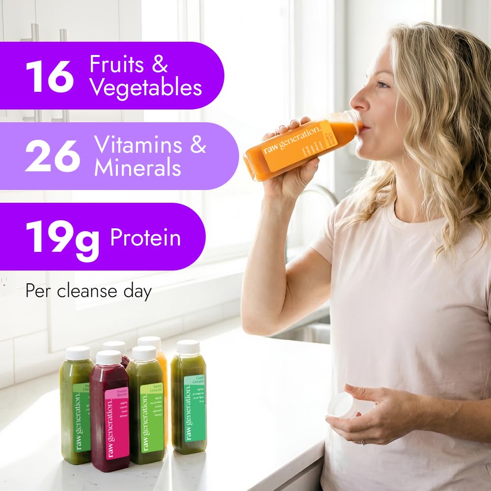 Plant-Based Cold-Pressed Juice Variety