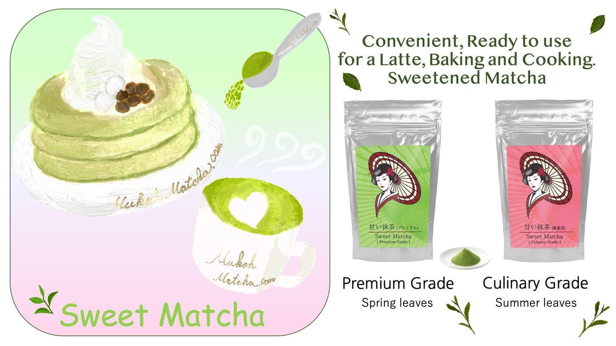 Sweetened Matcha Green Tea Powder Case
