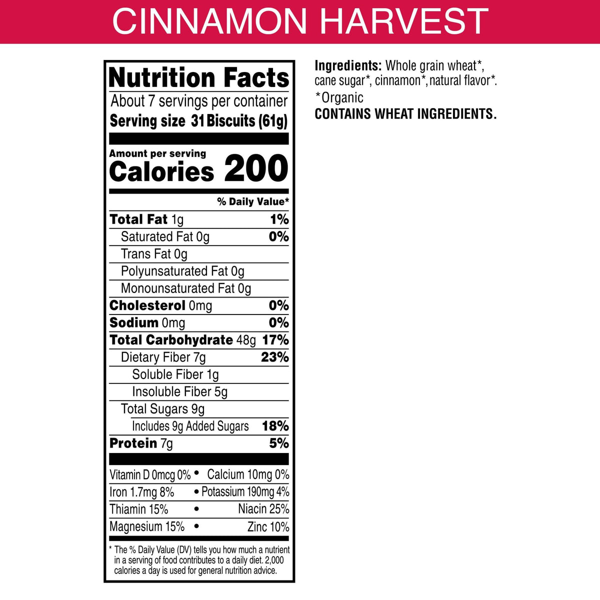 Cinnamon Shredded Wheat Cereal