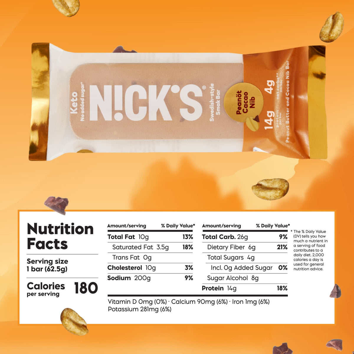 Peanut Cacao Protein Snack Bars