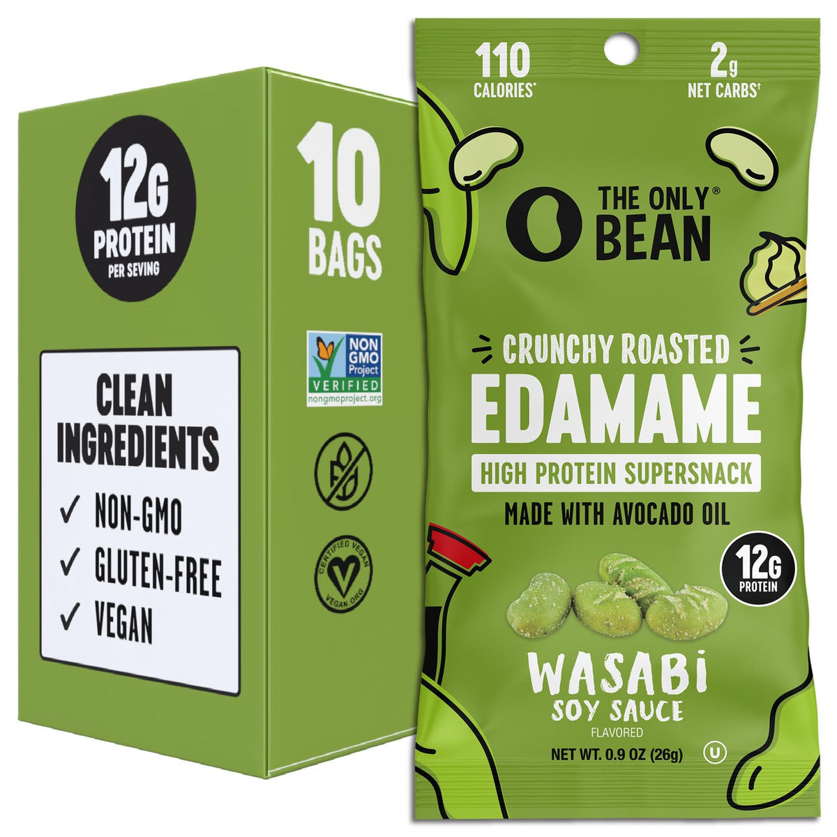 Dry-Roasted Edamame Protein Snacks