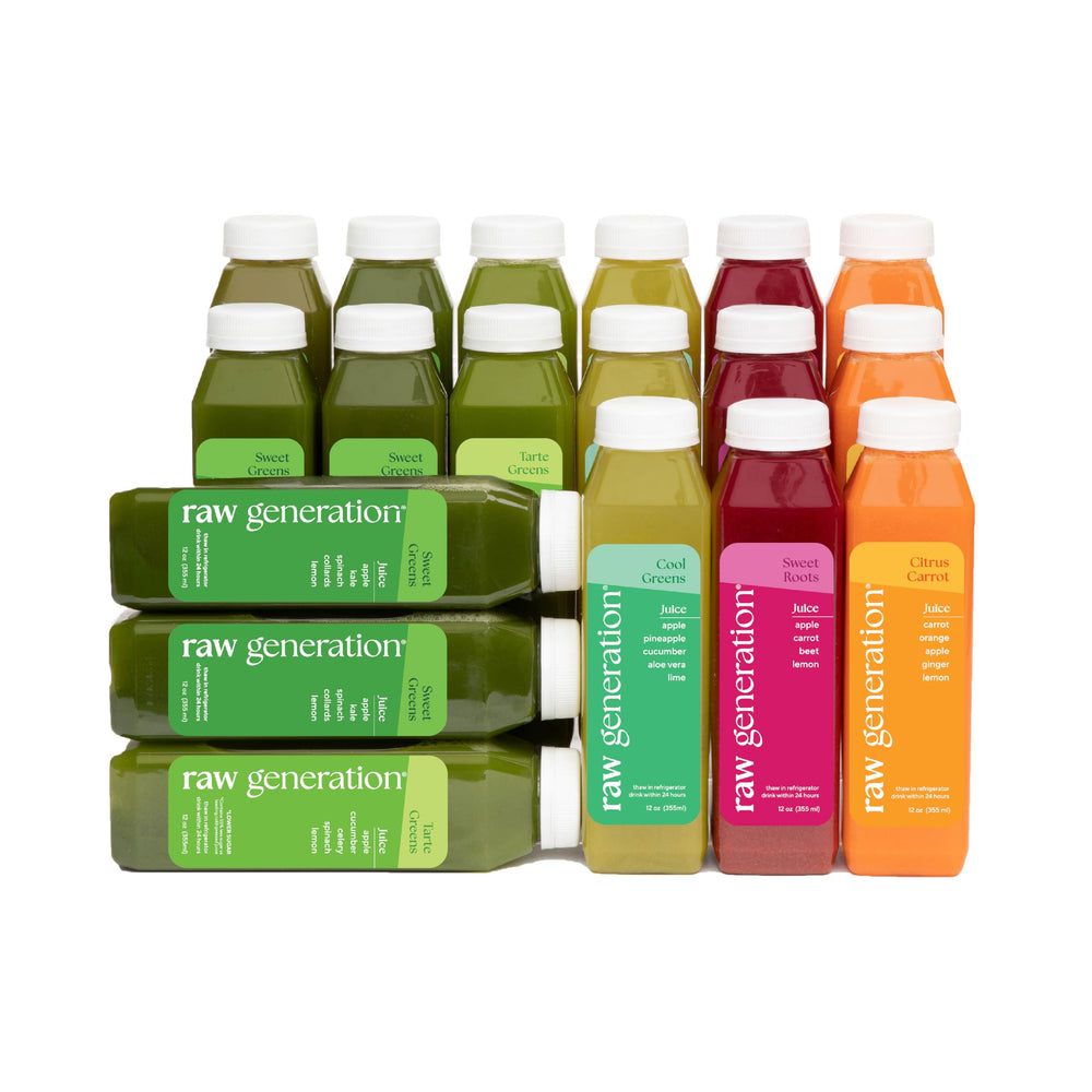 Plant-Based Cold-Pressed Juice Variety