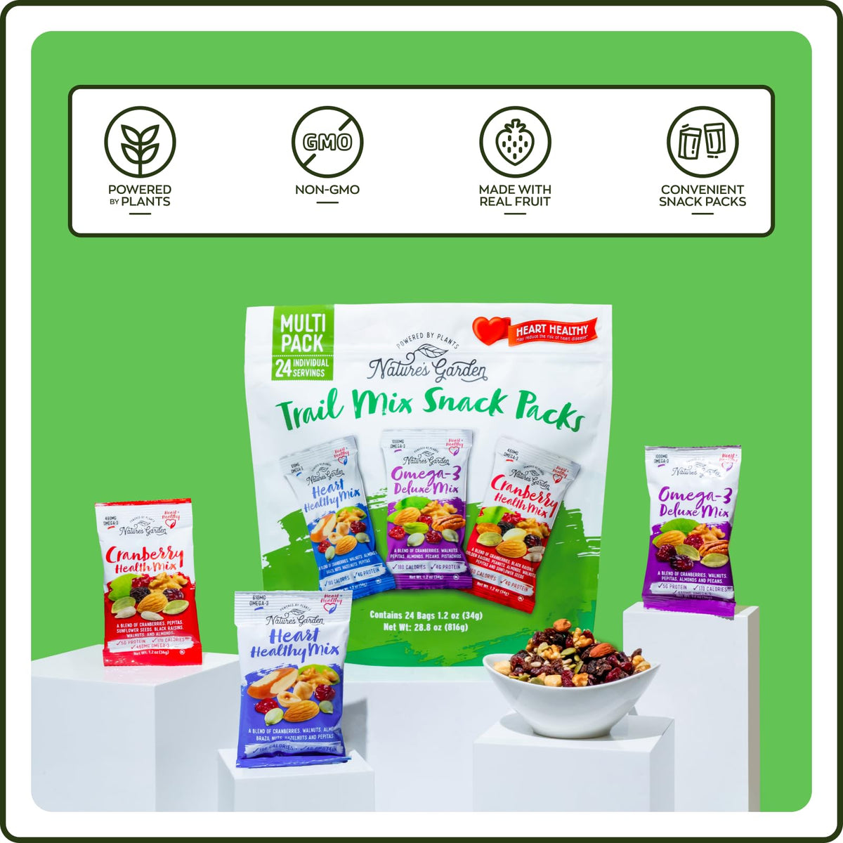 Portioned Trail Mix Snack Packs