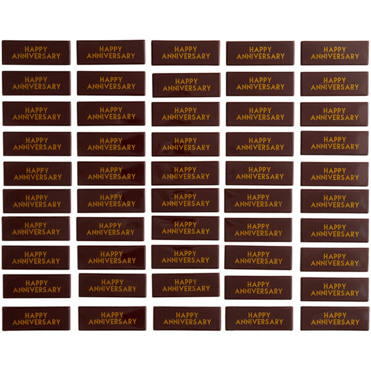 61% Dark Chocolate Anniversary Decorations
