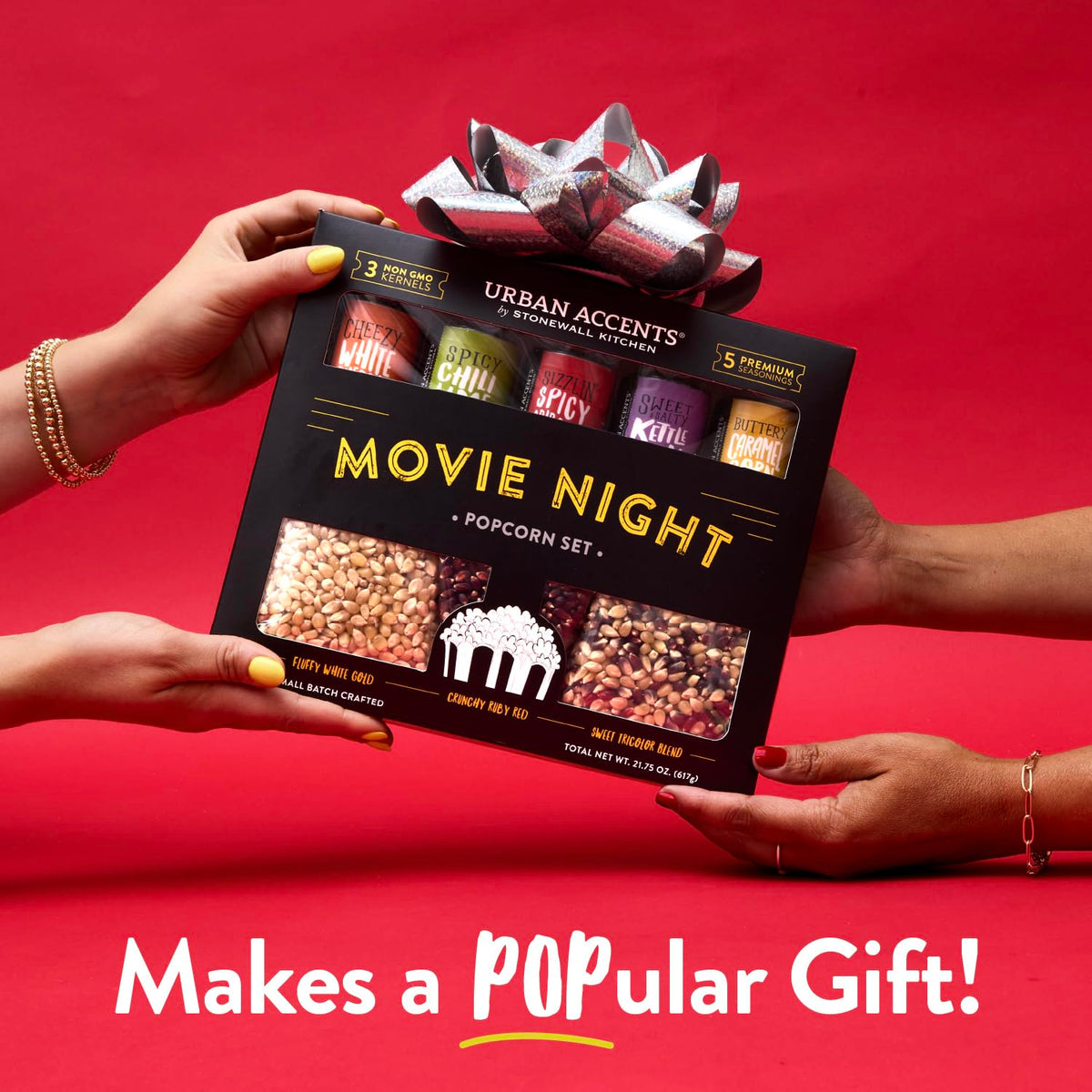 Popcorn Kernels and Seasoning Gift Set