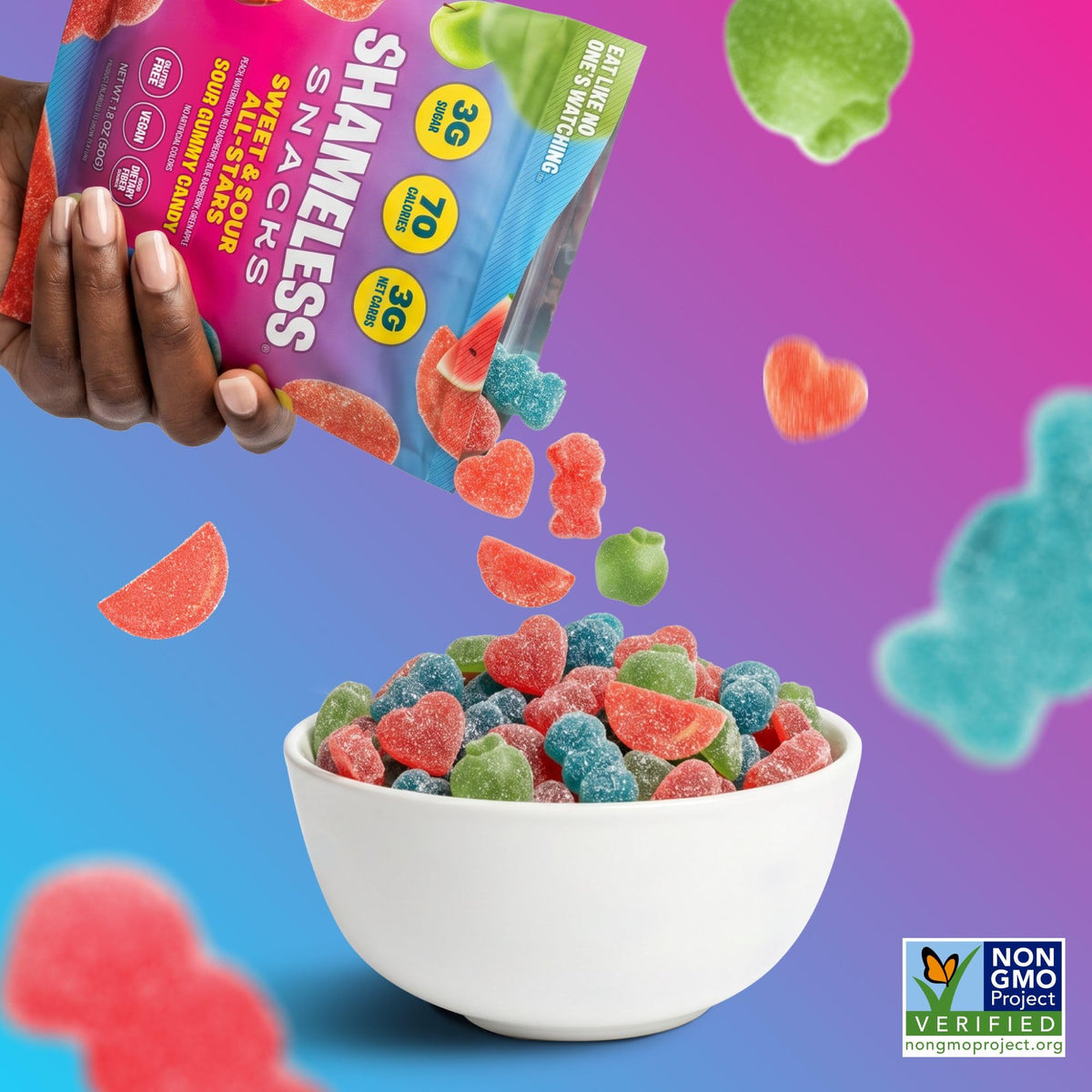 Sour Five-Flavor Gummy Candy