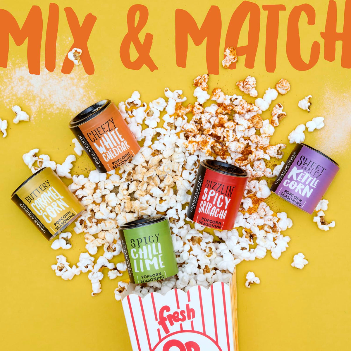 Popcorn Kernels and Seasoning Gift Set