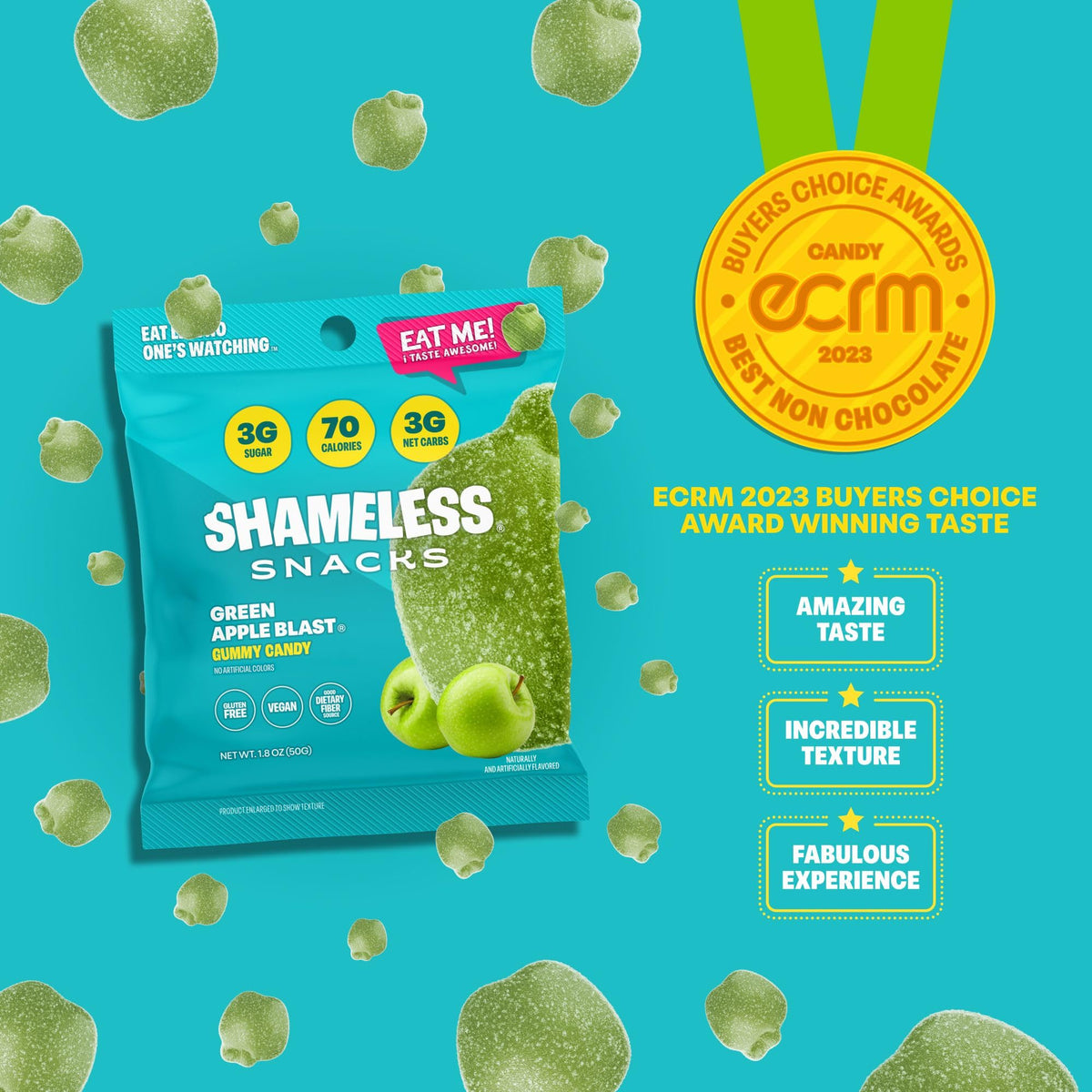Low-Calorie Sour Gummy Snacks