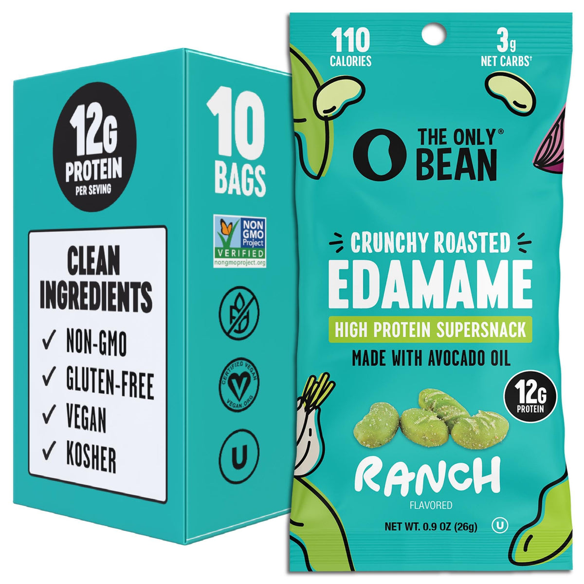 Dry-Roasted Edamame Protein Snacks