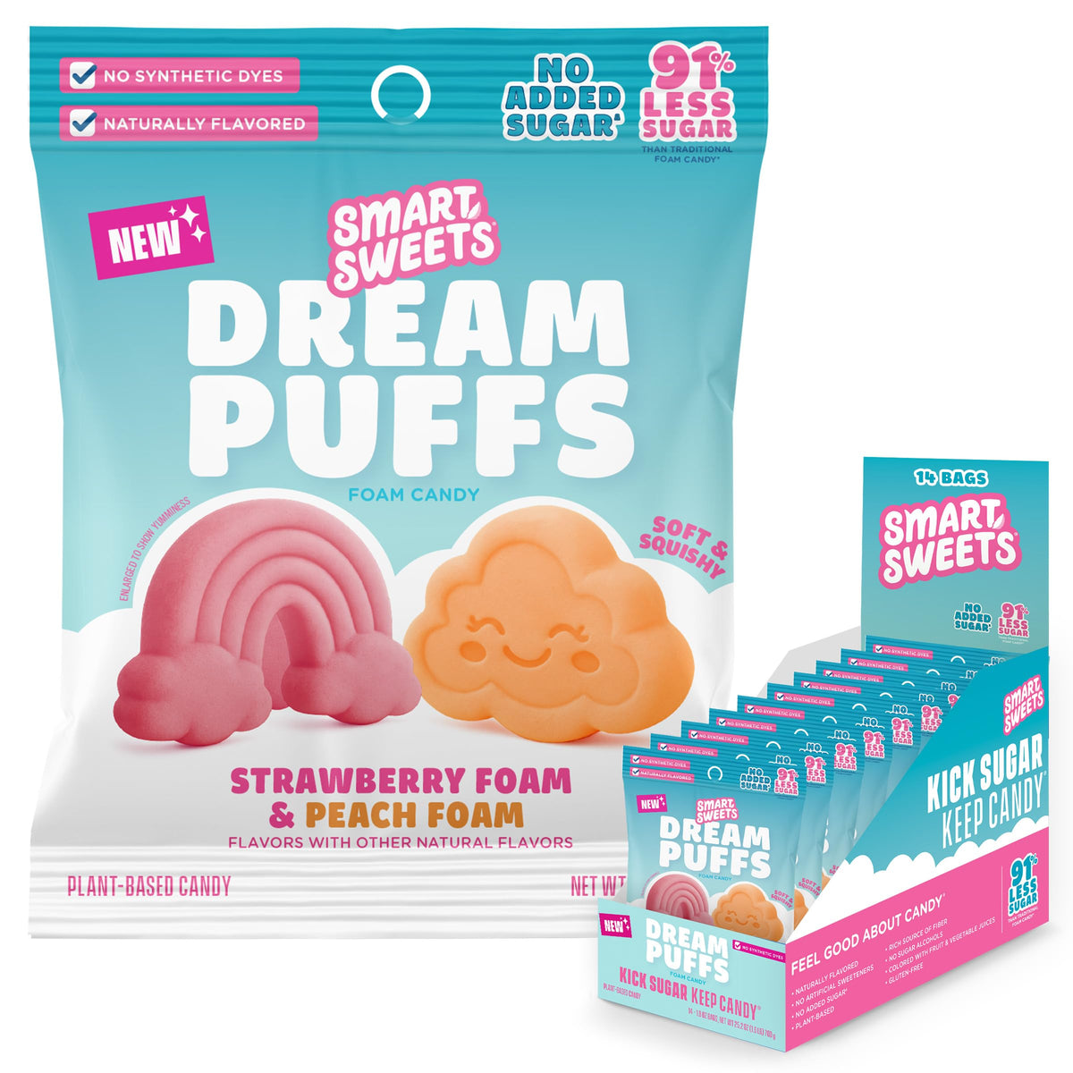 Low-Sugar Plant-Based Foam Candy