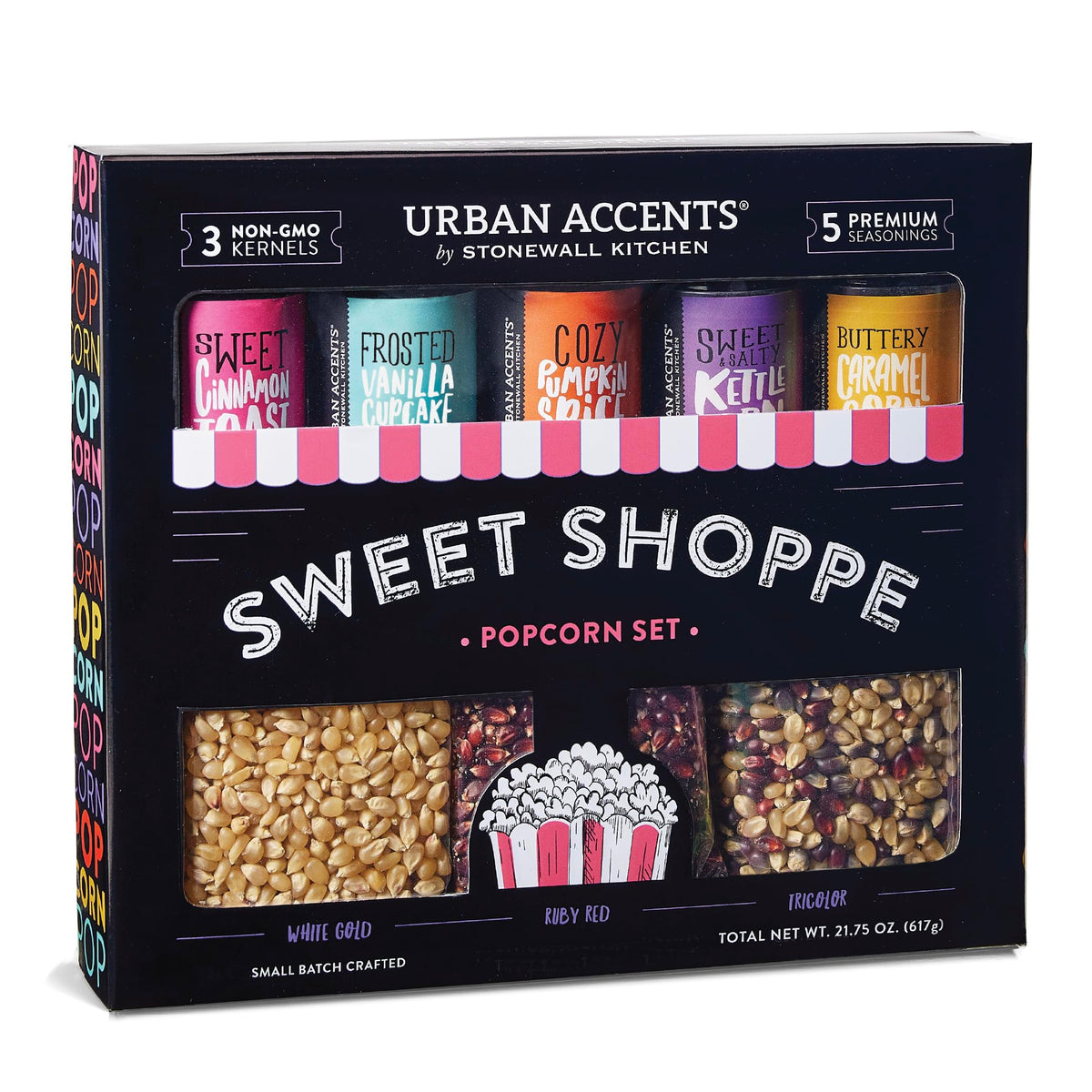 Popcorn Kernels and Seasoning Gift Set