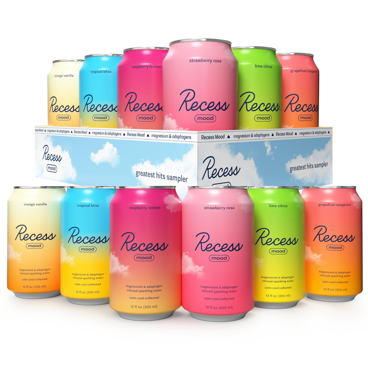 Magnesium and Adaptogen Sparkling Drinks