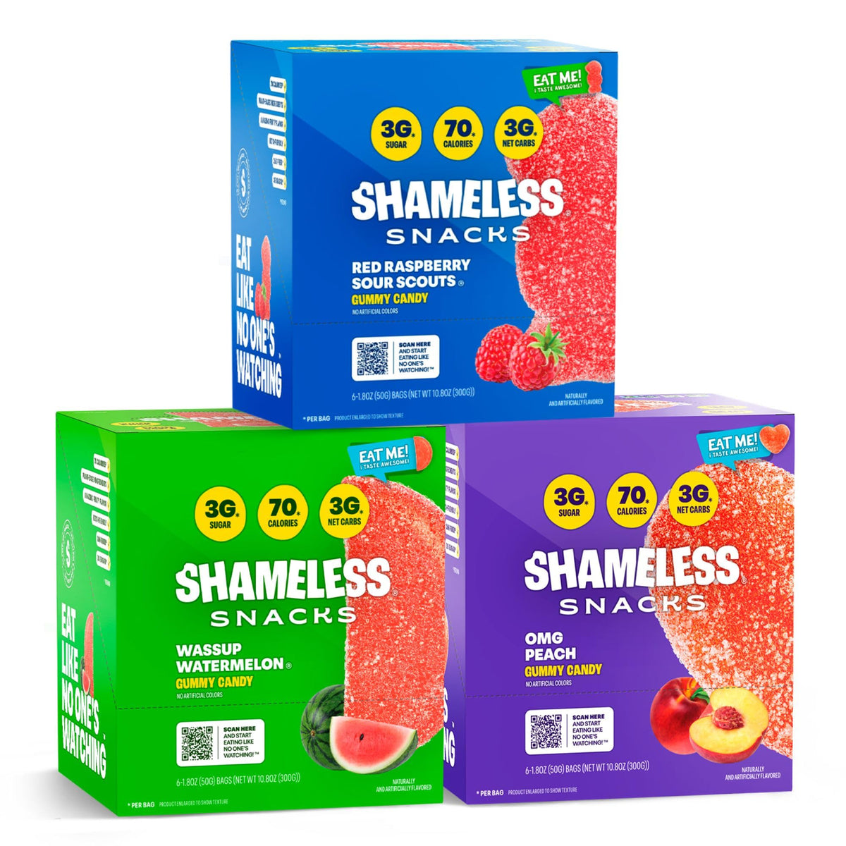 Low-Calorie Sour Gummy Snacks