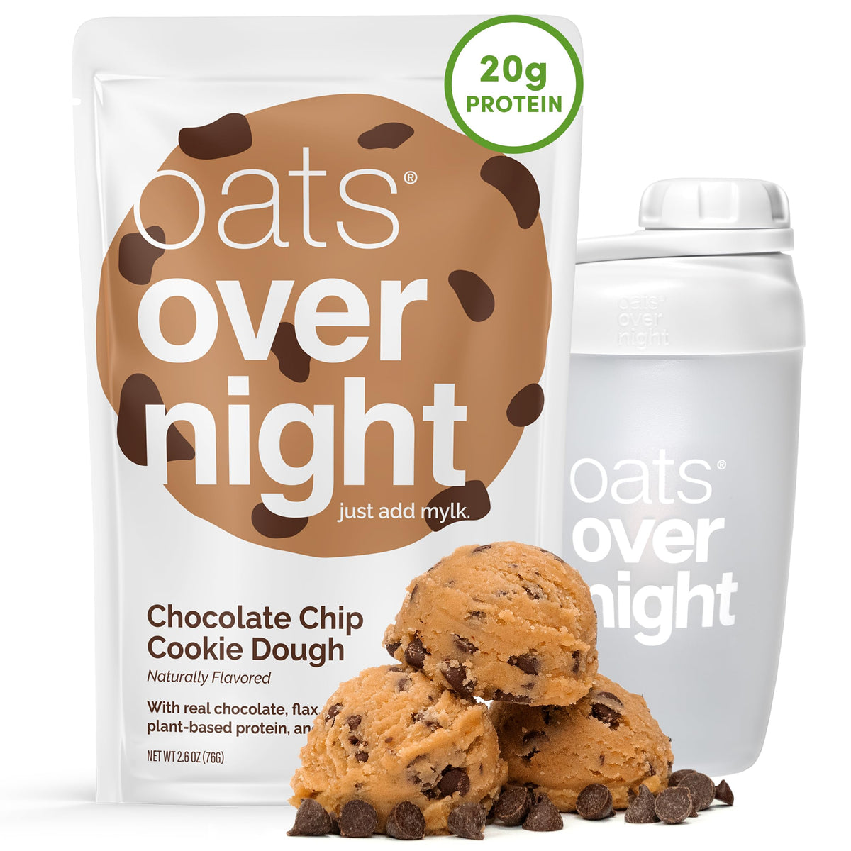 Vegan Cookie Dough Overnight Oats