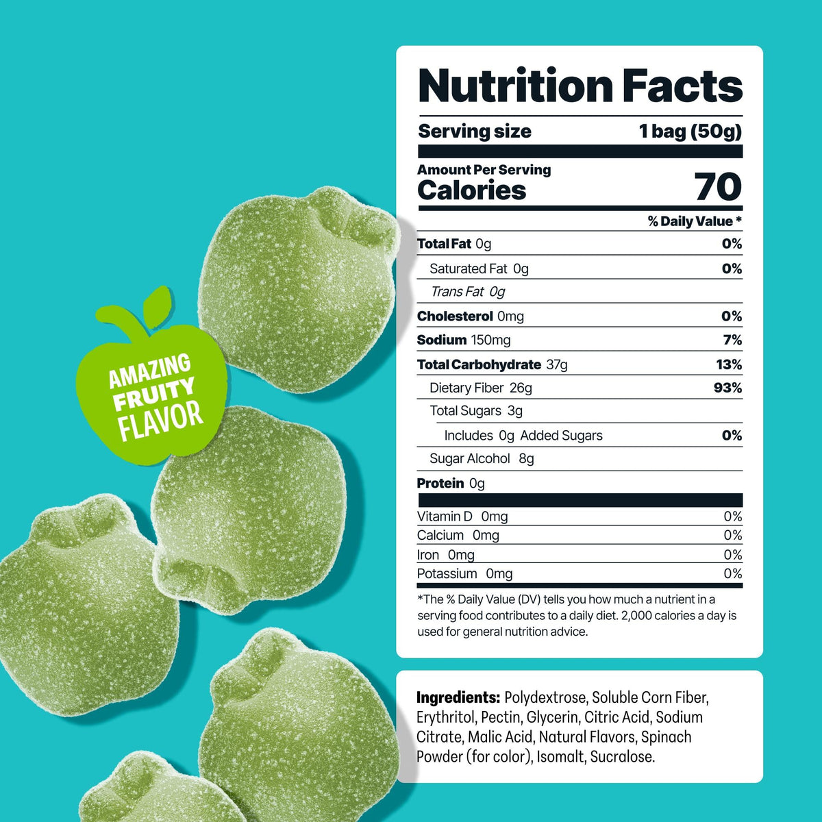 Low-Calorie Sour Gummy Snacks