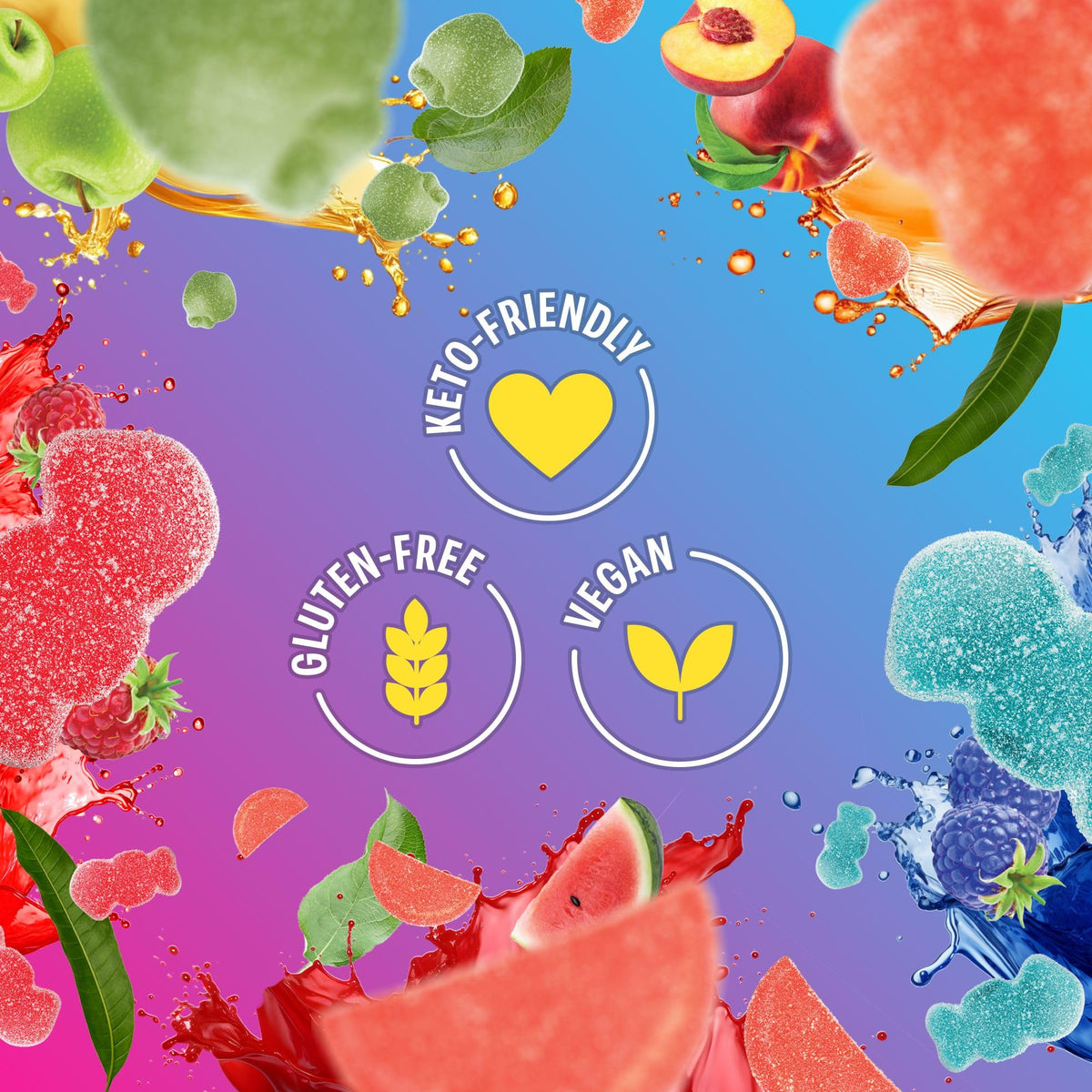 Sour Five-Flavor Gummy Candy
