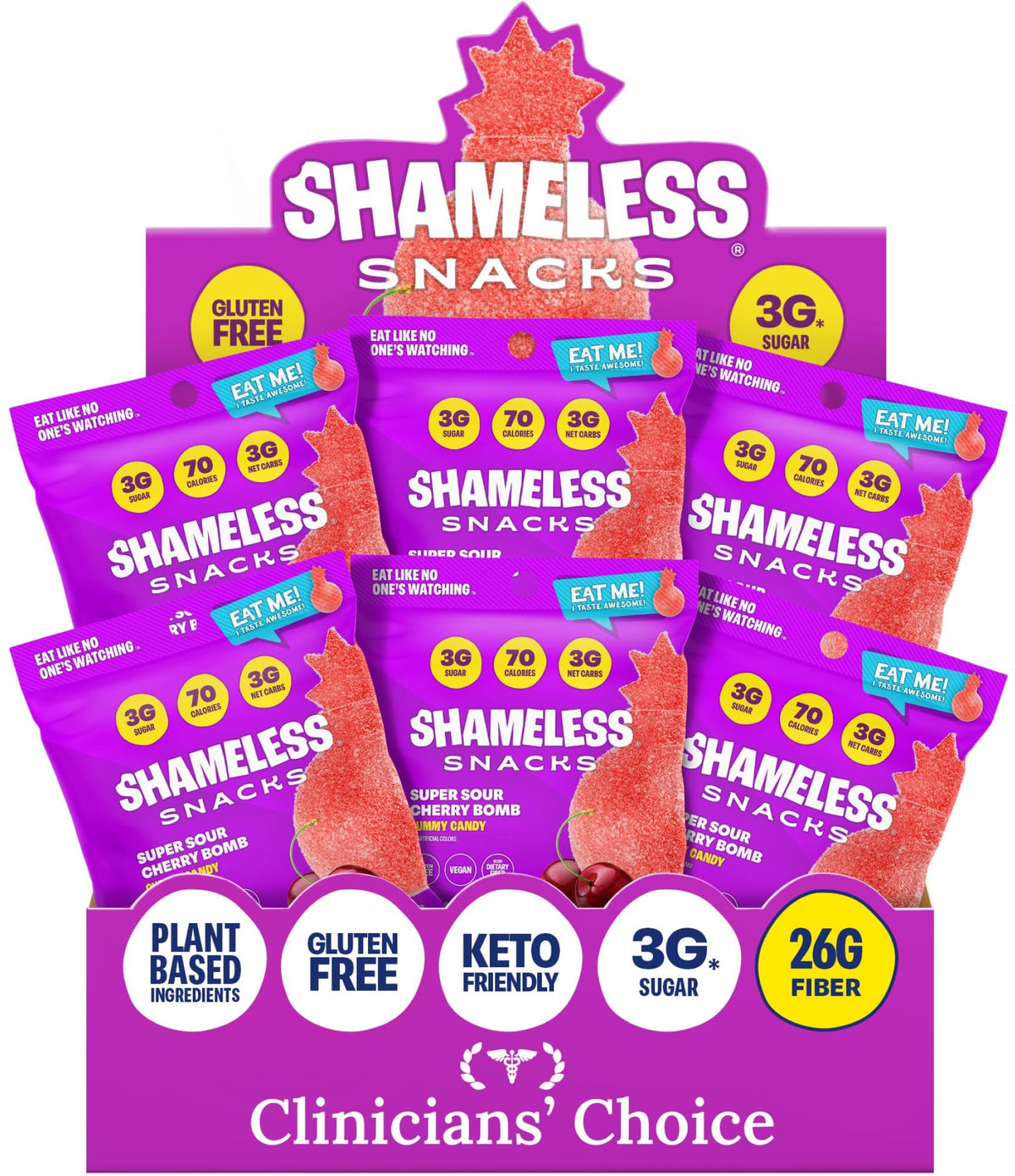 Low-Calorie Sour Gummy Snacks