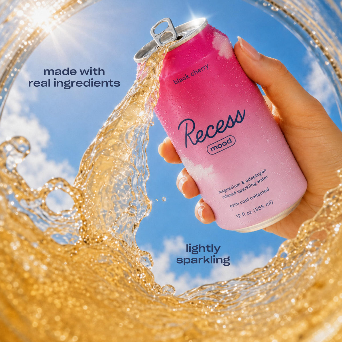 Magnesium and Adaptogen Sparkling Drinks