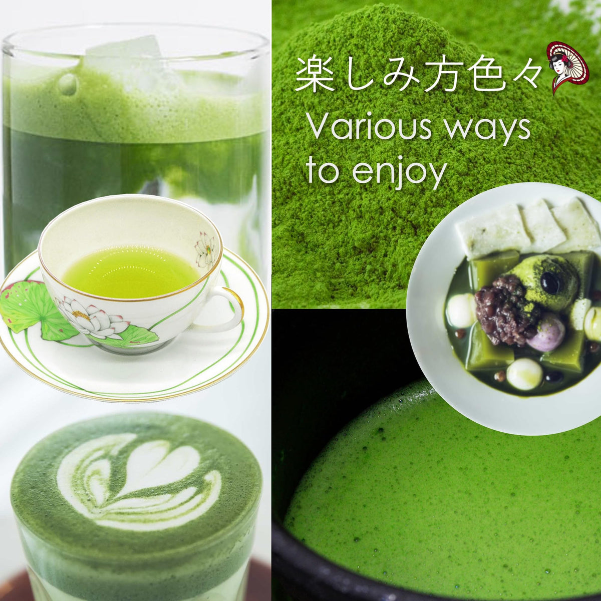 Sweetened Matcha Green Tea Powder Case