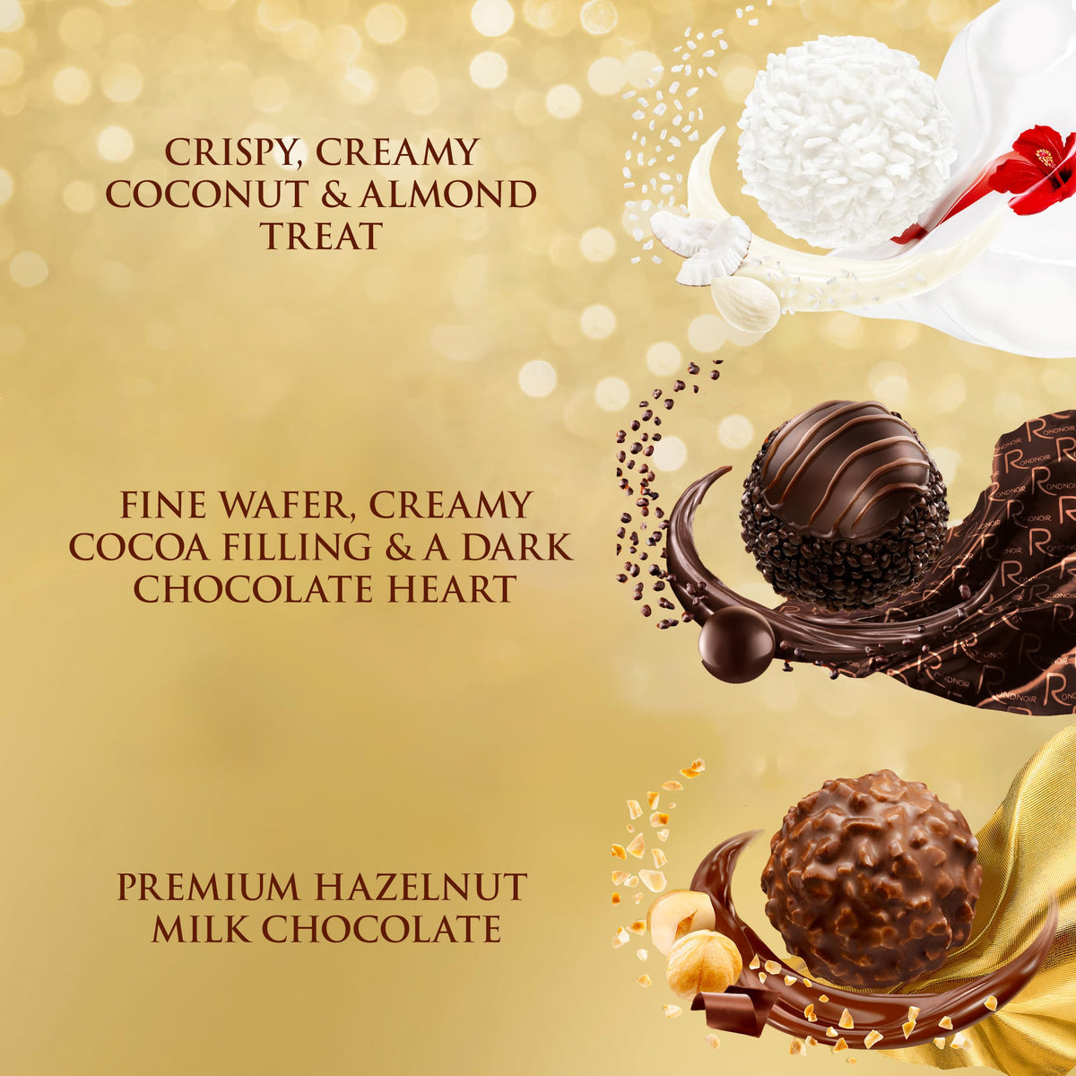Assorted Hazelnut and Dark Chocolate Gift Box