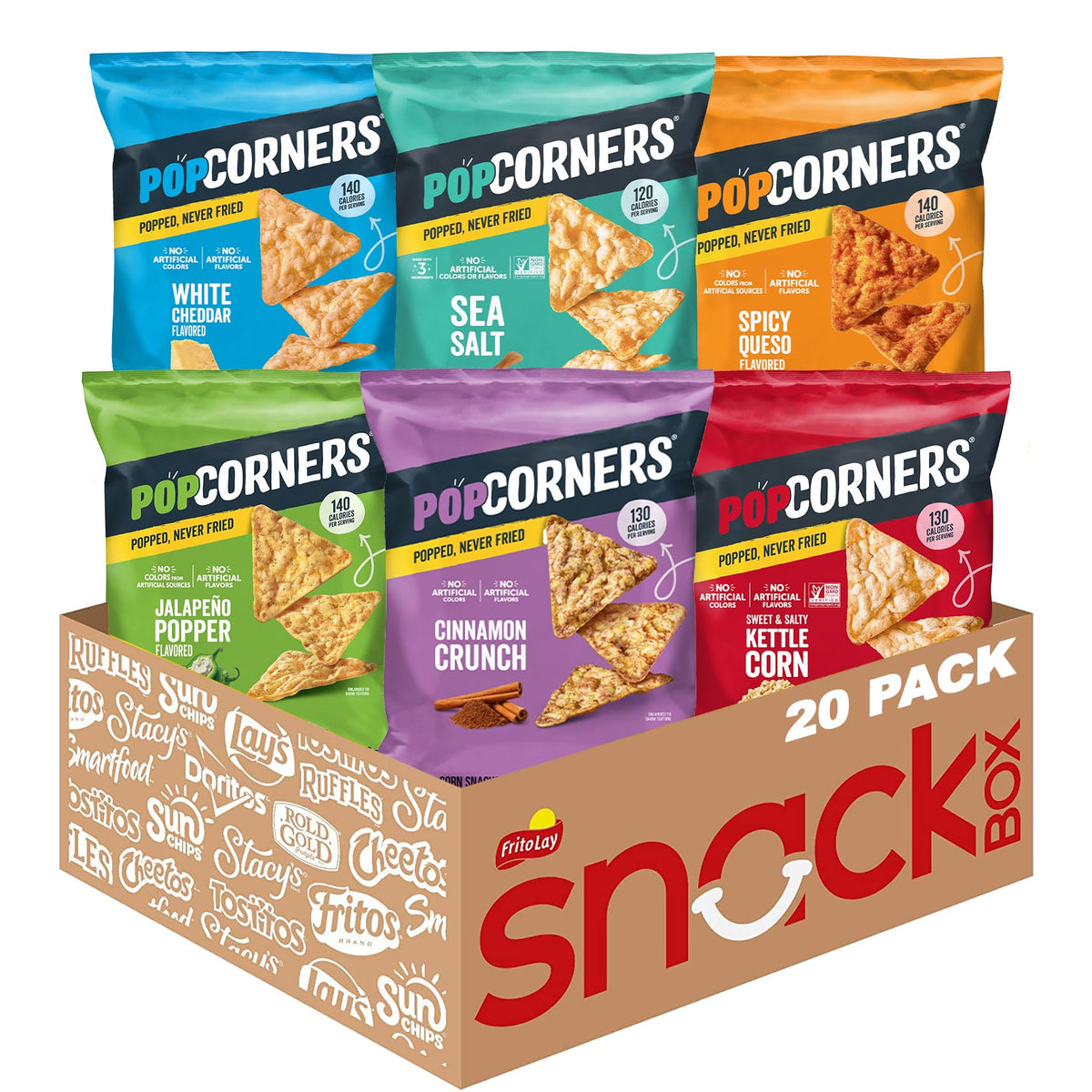 White Cheddar Popped Corn Snack Packs
