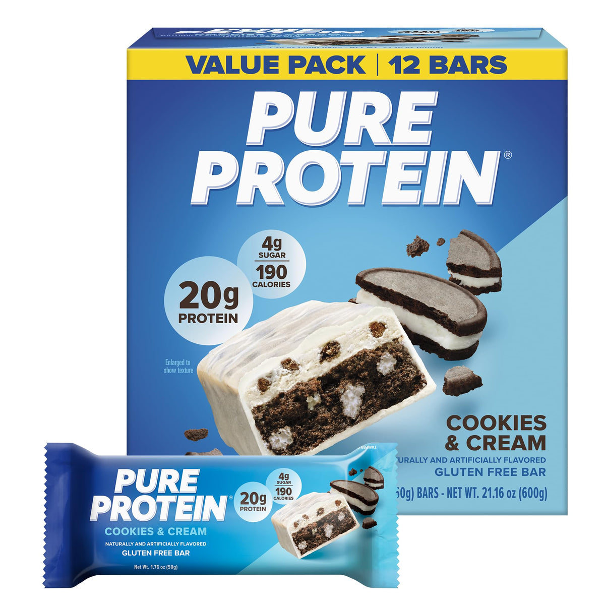 Low-Sugar High-Protein Bar Variety
