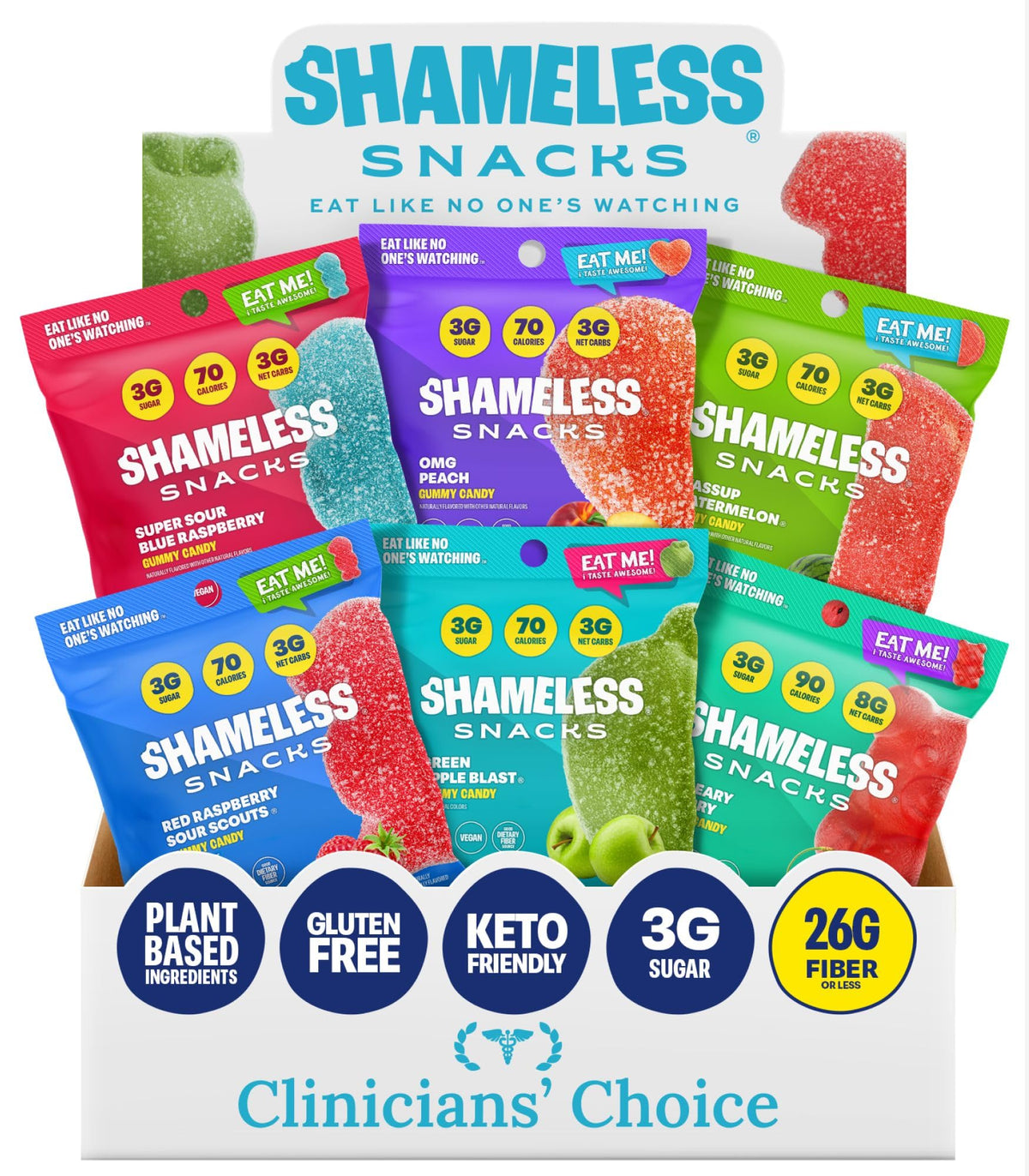 Low-Calorie Sour Gummy Snacks
