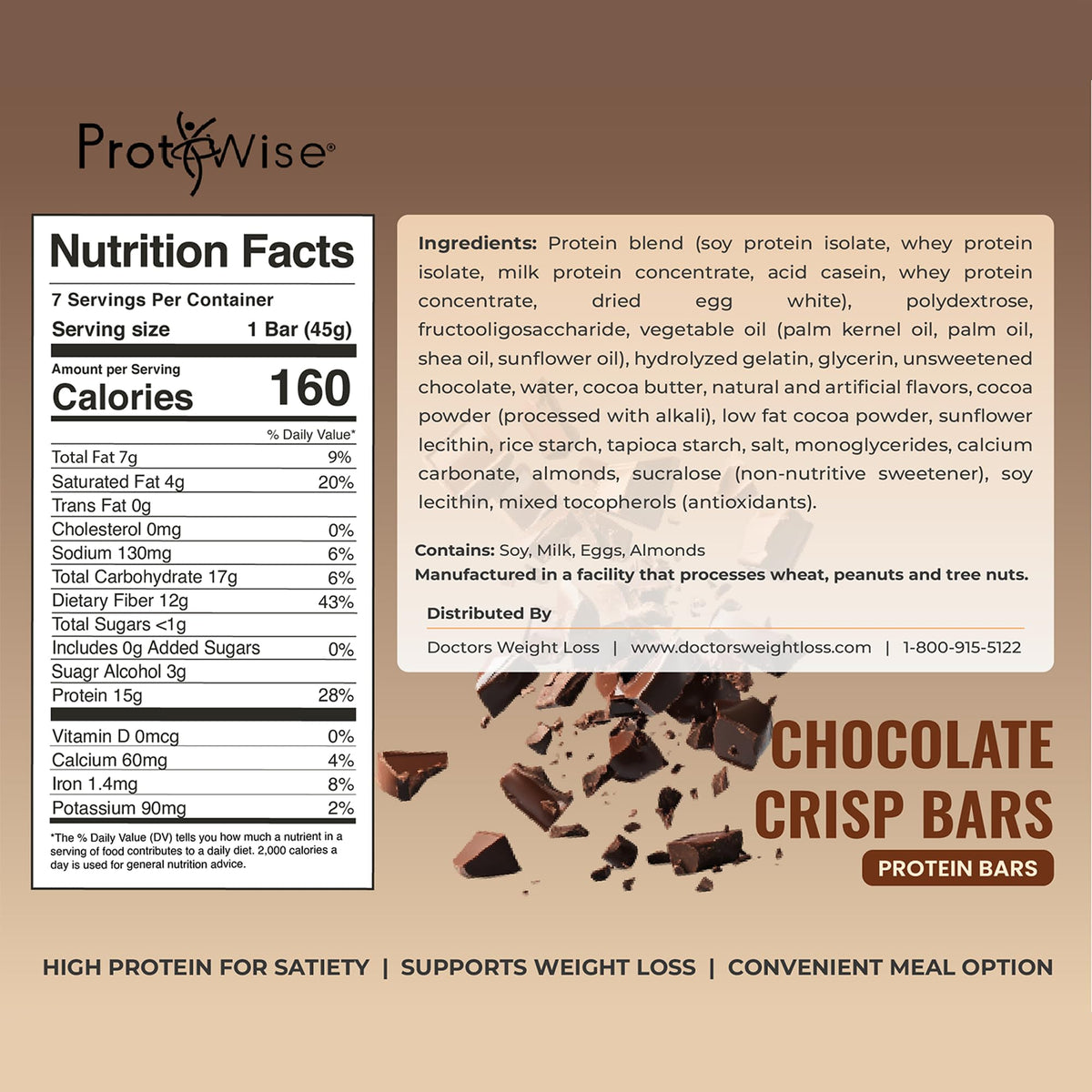 Chocolate-Flavored Protein Bar Variety
