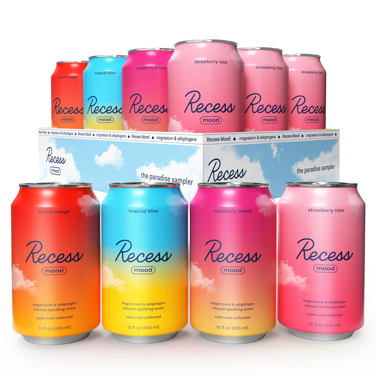 Magnesium and Adaptogen Sparkling Drinks