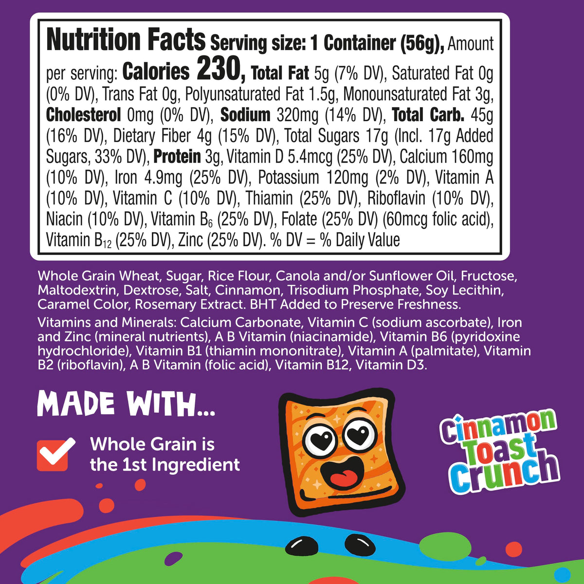 Cinnamon Breakfast Cereal Variety