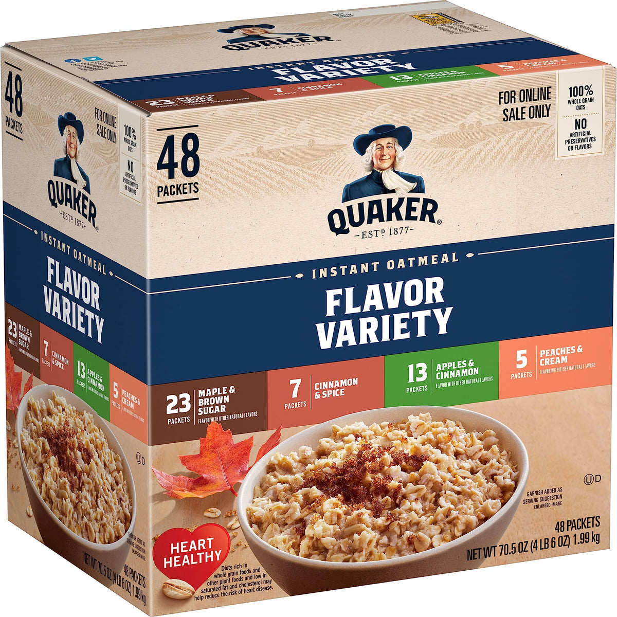 Instant Oatmeal Flavor Variety Pack